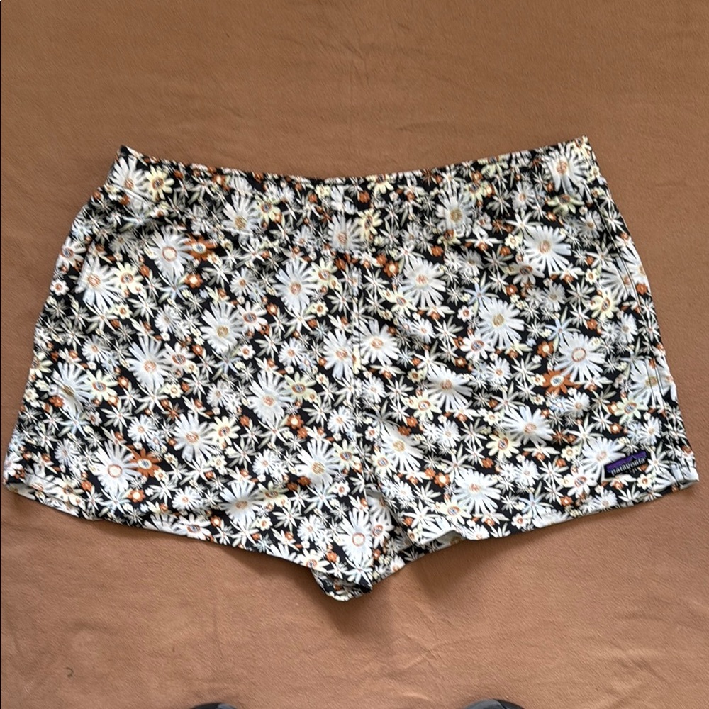Patagonia Athletic Shorts Black and White Lightweight Design